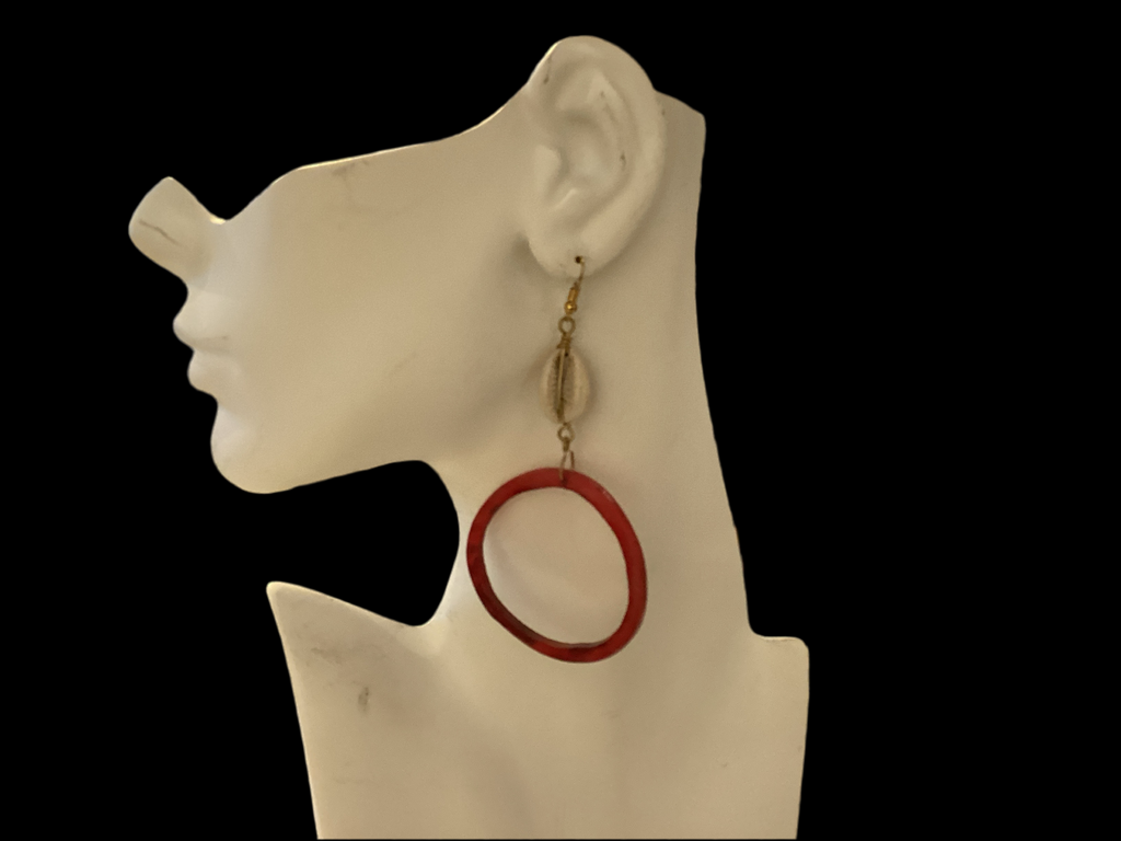 Cowry Circle Earrings