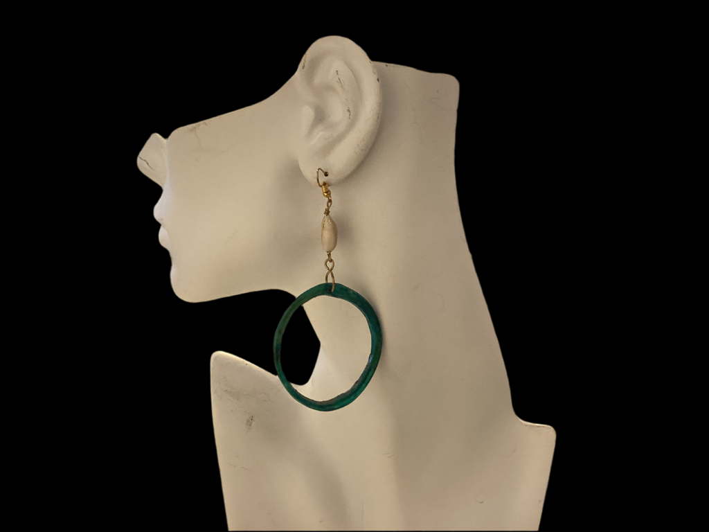 Cowry Circle Earrings