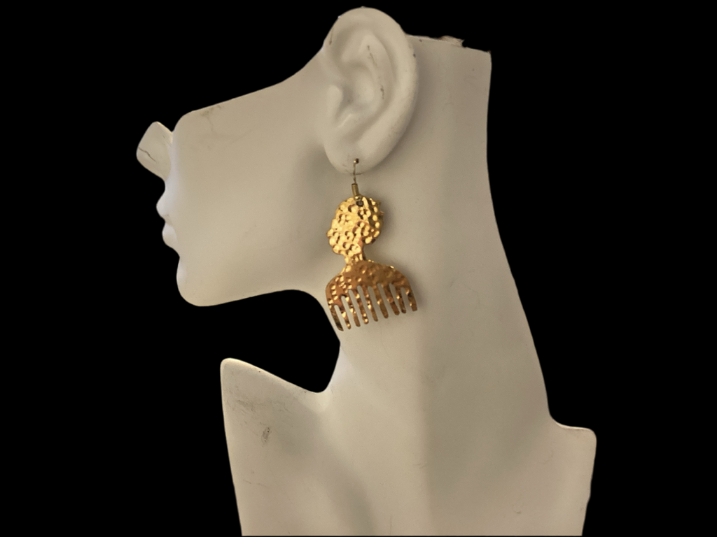 Brass Pick Earrings